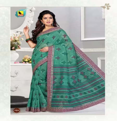Mayuri-New Fancy Muti Colour Cotton Saree