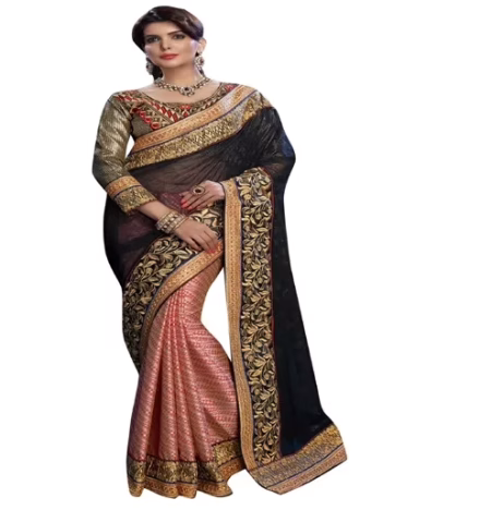 Venice Multi Color New Fancy Georgette Saree