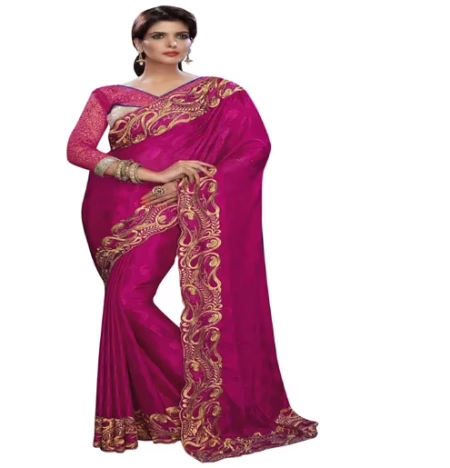 Venice Multi Color New Fancy Georgette Saree