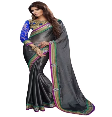 Venice Multi Color New Fancy Georgette Saree