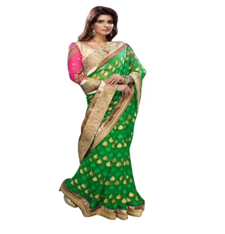 Venice Multi Color New Fancy Georgette Saree