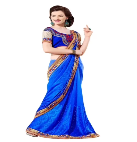 Venice Multi Color New Fancy Georgette Saree
