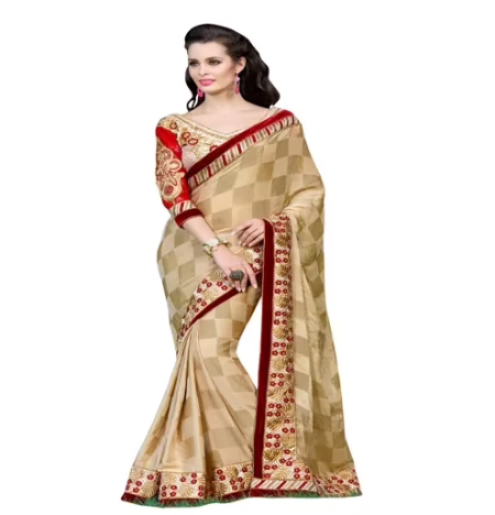 Venice Multi Color New Fancy Georgette Saree