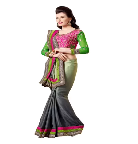 Venice Multi Color New Fancy Georgette Saree