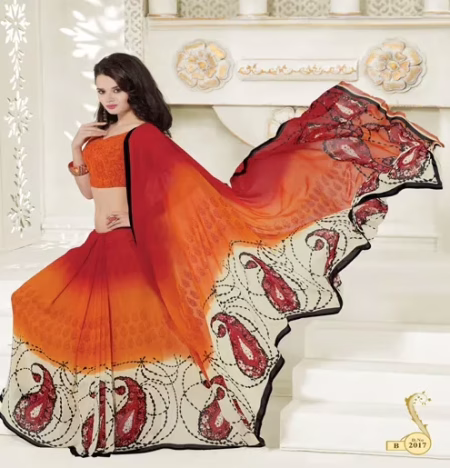 Maira Multi Pure Weight Lace Saree
