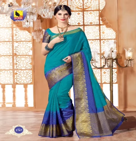 Rudraksha Multi New Fancy Tussar Silk Saree