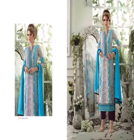 Hi-Fashion Violet Print Straight Suit