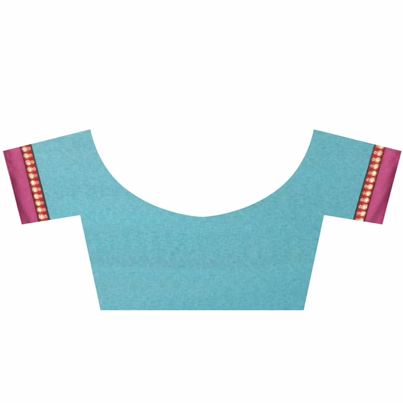 Lookslady Printed Blue Chiffone saree