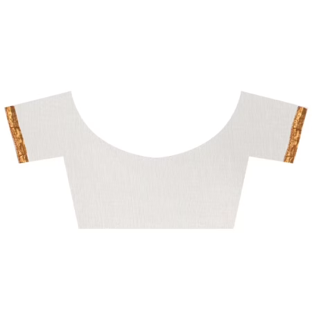 Lookslady Embroidered White Chiffon Saree