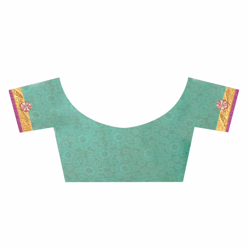 Lookslady Printed Blue Georgette Saree