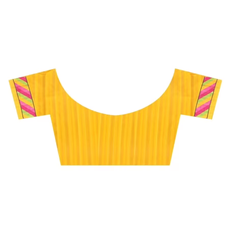 Lookslady Printed Yellow Bhagalpuri Saree