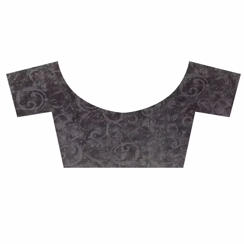 Lookslady Printed Grey Chiffon Saree