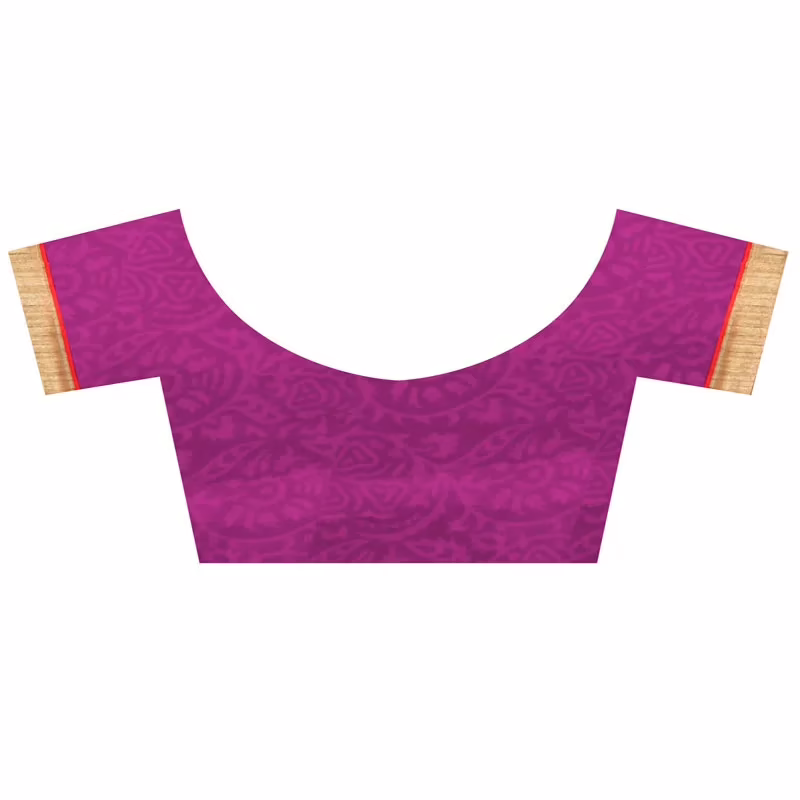 Lookslady Printed Pink Chiffon Saree