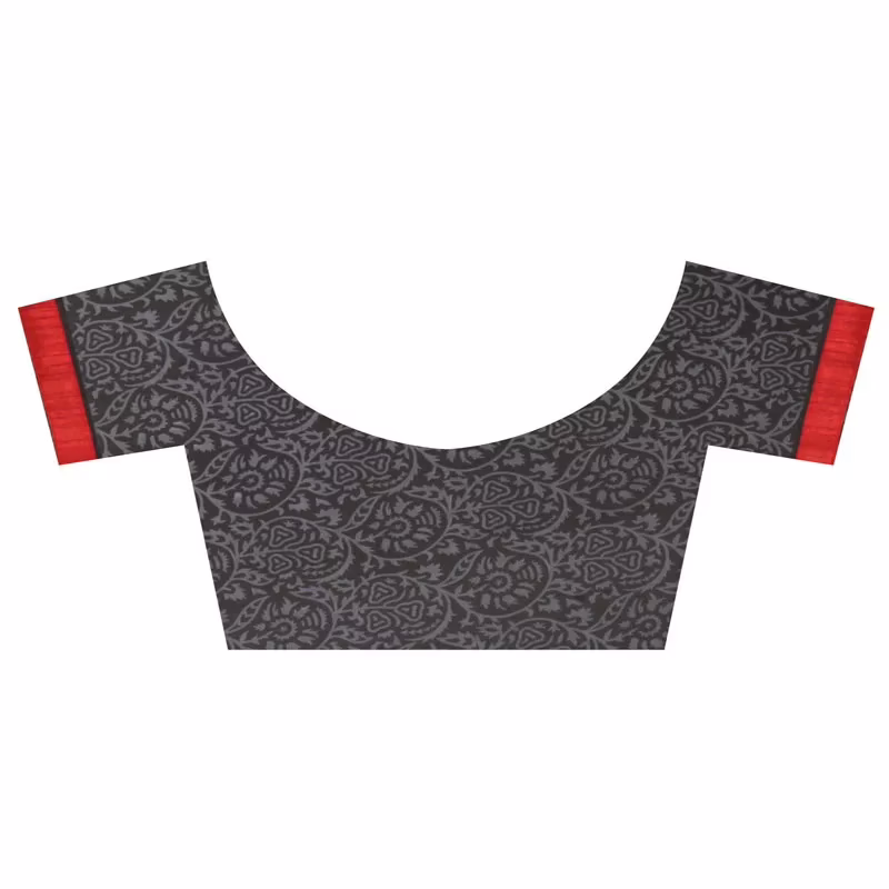 Lookslady Printed Red Chiffon Saree