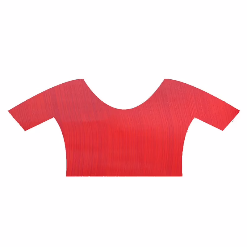 Lookslady Printed Red Faux Georgette saree