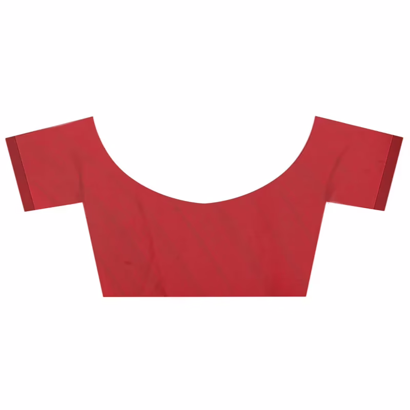 Lookslady Printed Red Faux Georgette saree