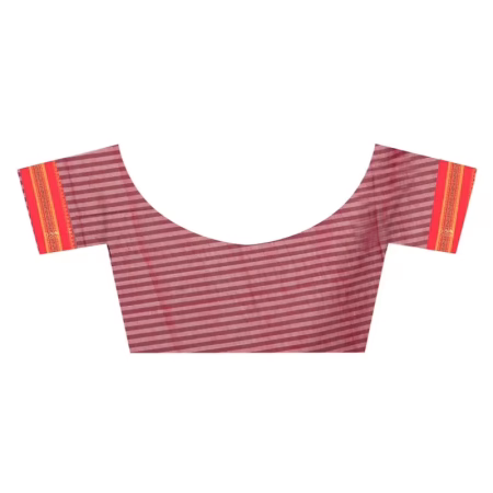 Lookslady Printed Violet & Gold Cotton Saree