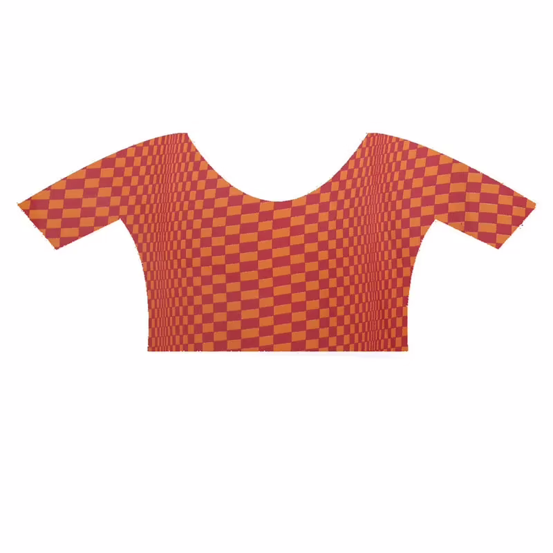 Lookslady Printed Orange Georgette saree