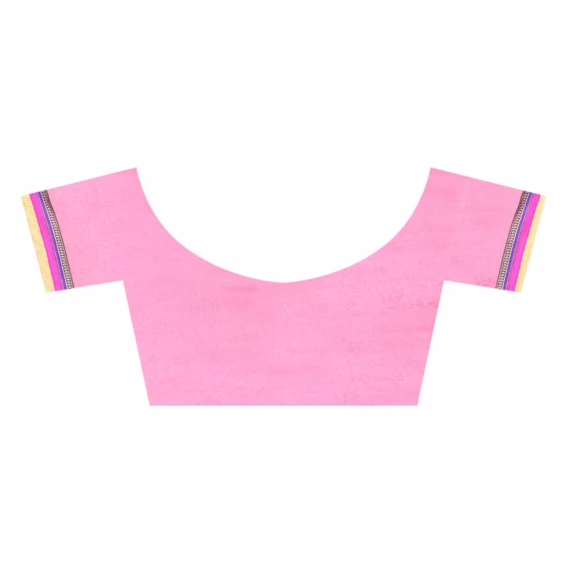 Lookslady Printed Pink Faux Georgette saree