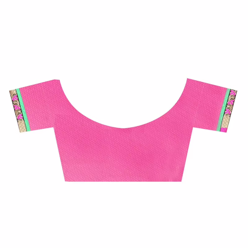 Lookslady Printed Pink Faux Georgette saree