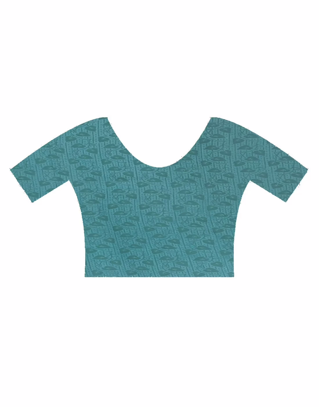 Lookslady Printed Blue Faux Georgette Saree