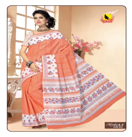 Monalisa Multi Color Cotton Saree