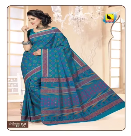 Monalisa Multi Color Cotton Saree