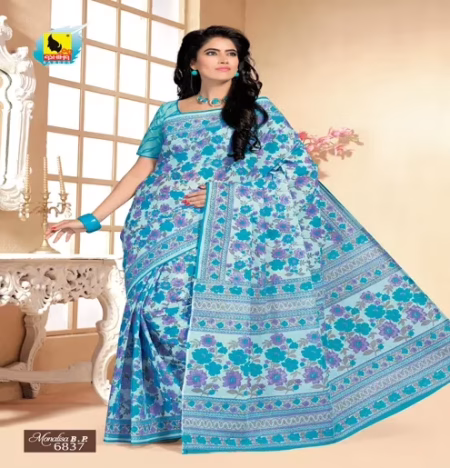 Monalisa Multi Color Cotton Saree