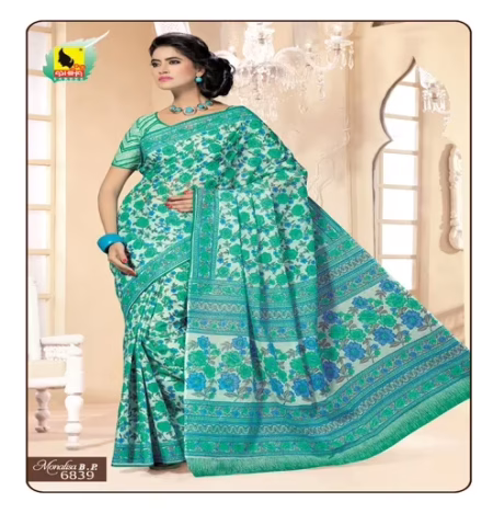 Monalisa Multi Color Cotton Saree