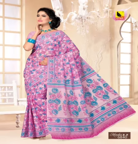 Monalisa Multi Color Cotton Saree