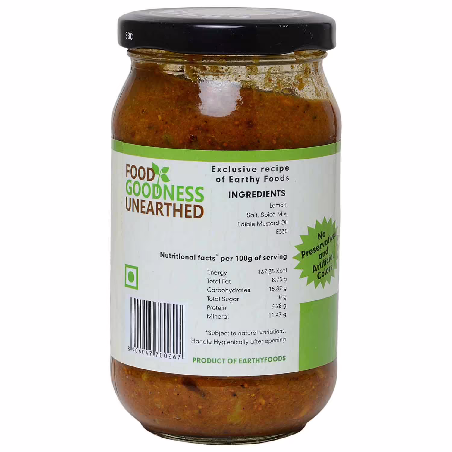 Organic Nation Lemon Pickle