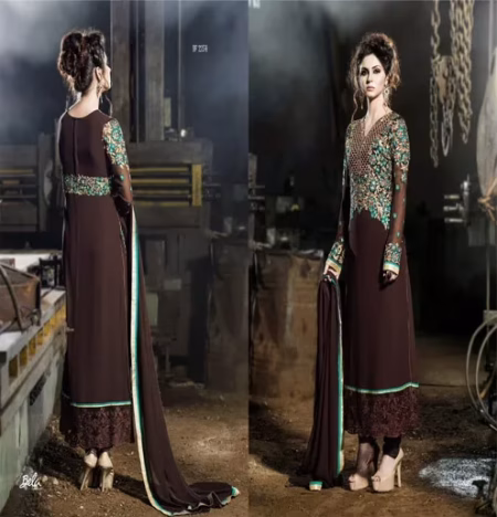 Mizzoli Black Satin Suit