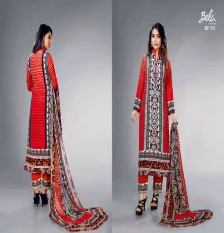 Mizzoli Multi Colour Crape Silk Straight Suit