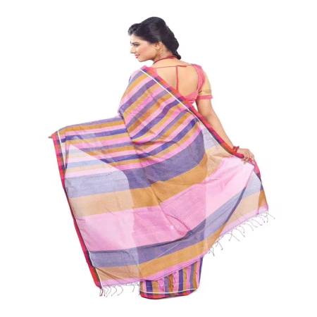 PINK COLOUR DESIGNER KHESH SILK SAREE