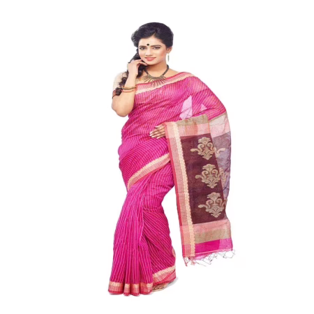 PINK COLOUR DESIGNER MOTKA SAREE