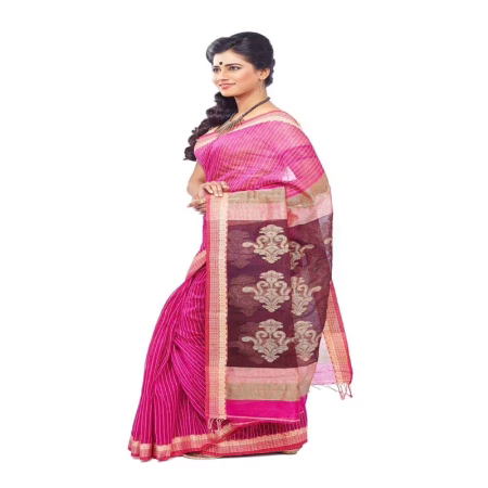 PINK COLOUR DESIGNER MOTKA SAREE