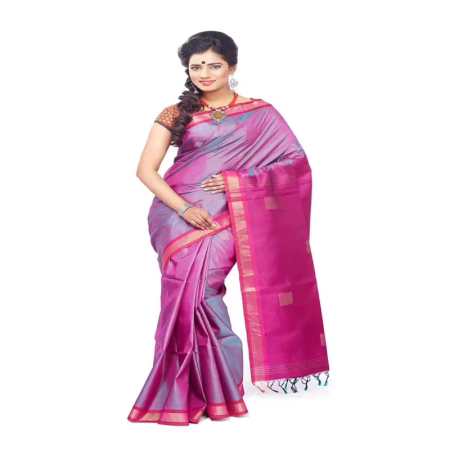 PINK COLOUR DESIGNER HANDLOOM MULBERRY SILK SAREE