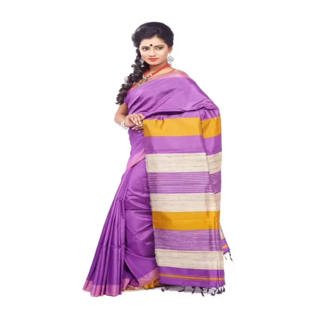 ORCHID COLOUR DESIGNER SILK SAREE