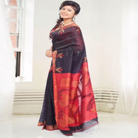Designer Handloom Ethnic Saree with Indian Handlom Mark