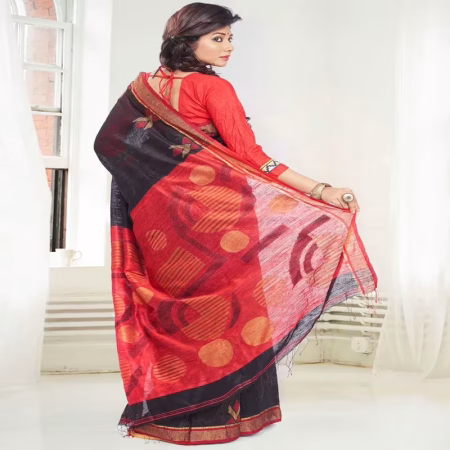 Designer Handloom Ethnic Saree with Indian Handlom Mark