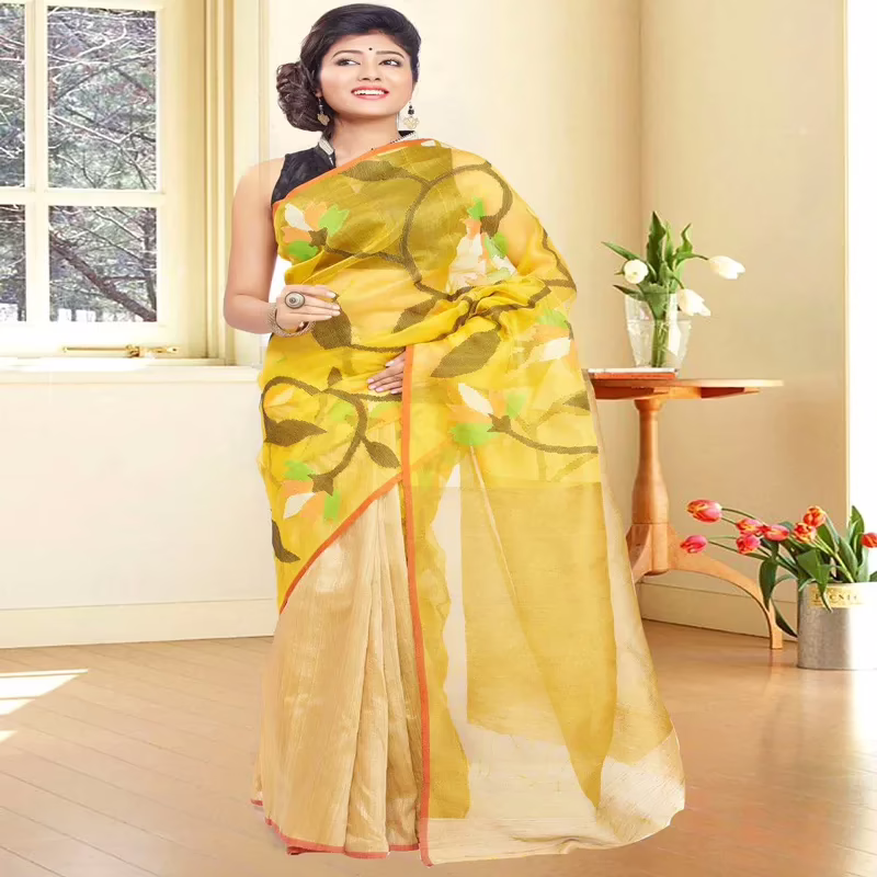 Designer Handloom Ethnic Saree with Indian Handlom Mark