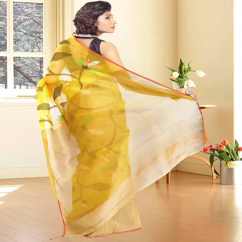 Designer Handloom Ethnic Saree with Indian Handlom Mark