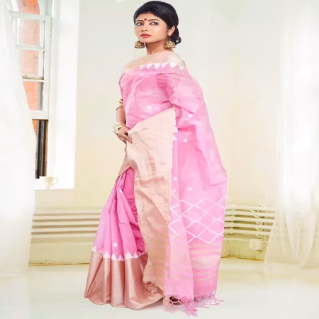 Designer Handloom Ethnic Saree with Indian Handlom Mark