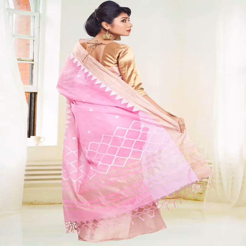 Designer Handloom Ethnic Saree with Indian Handlom Mark
