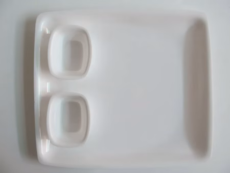 Chhajer Handicraft Acrylic Rectangle Plate with Bowls