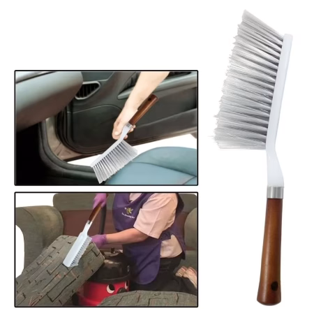 SuperDeals Cleaning Brush with Hard and Long Bristles for Car Seat, Carpet and Mats