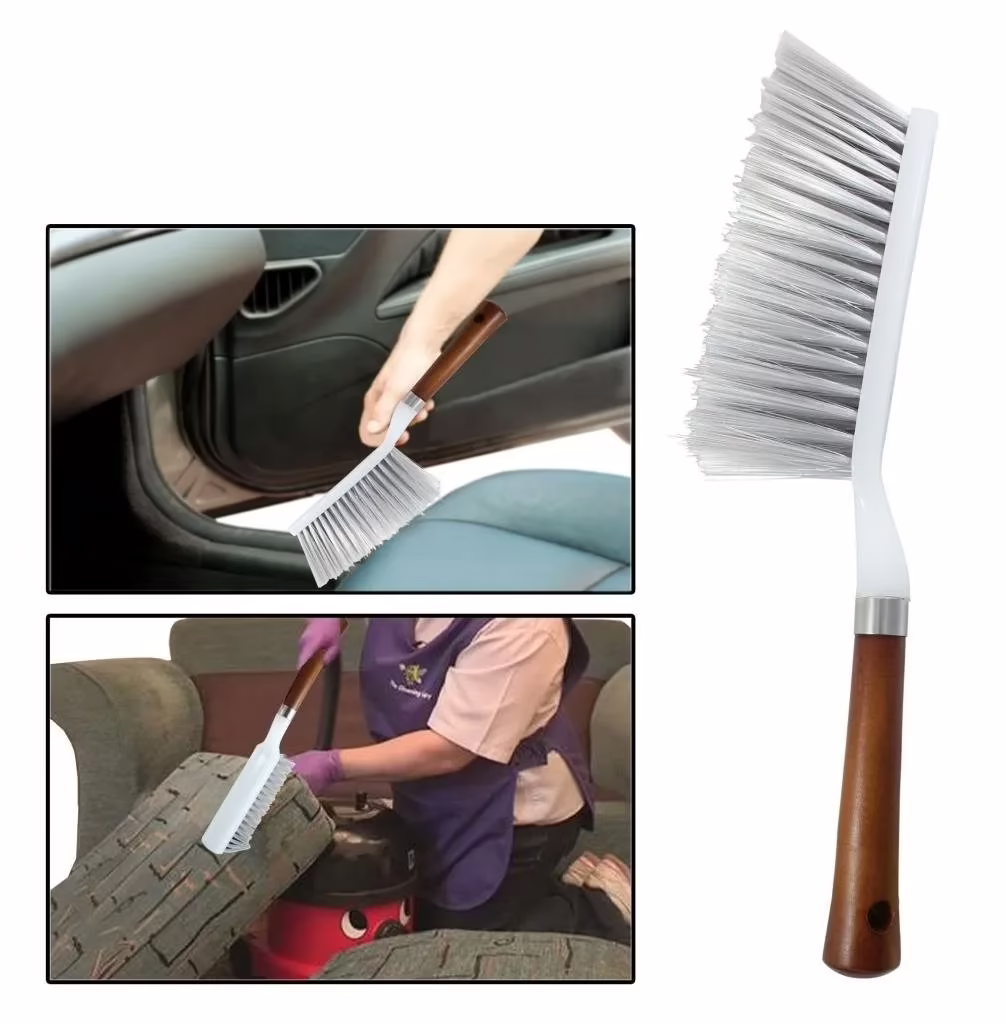 SuperDeals Cleaning Brush with Hard and Long Bristles for Car Seat, Carpet and Mats