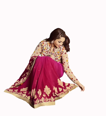 Club Art Decor Designer Pink Saree With Pure Natural Fabrics