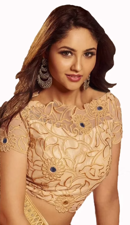 Club Art Decor Designer Gold Saree With Pure Natural Fabrics