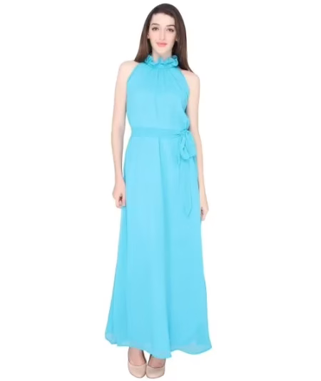 Elliana Turquoise Gown Dress